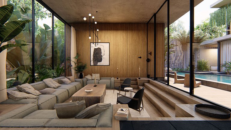 Tul042 - Superbe villa à Tulum avec piscine et home cinéma