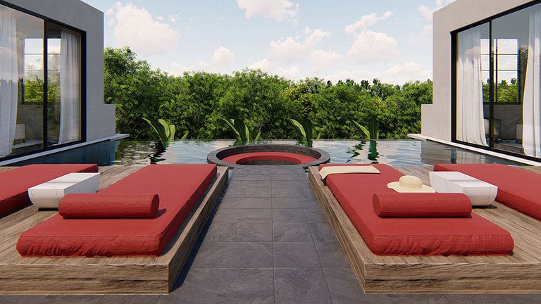 Tul042 - Superbe villa à Tulum avec piscine et home cinéma