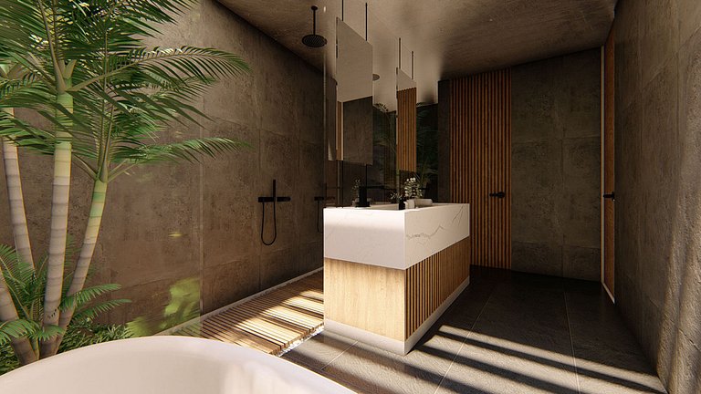 Tul042 - Superbe villa à Tulum avec piscine et home cinéma