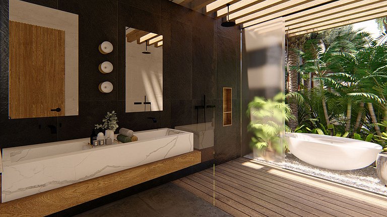 Tul042 - Superbe villa à Tulum avec piscine et home cinéma