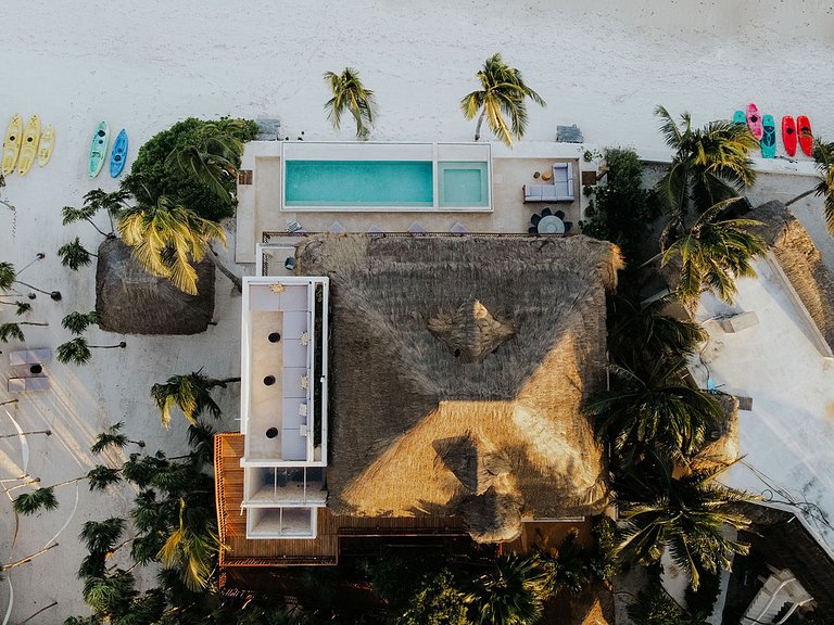 Tul050 - Manoir en bord de mer à Tulum