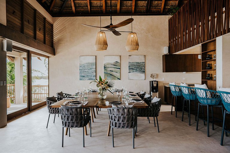 Tul050 - Manoir en bord de mer à Tulum