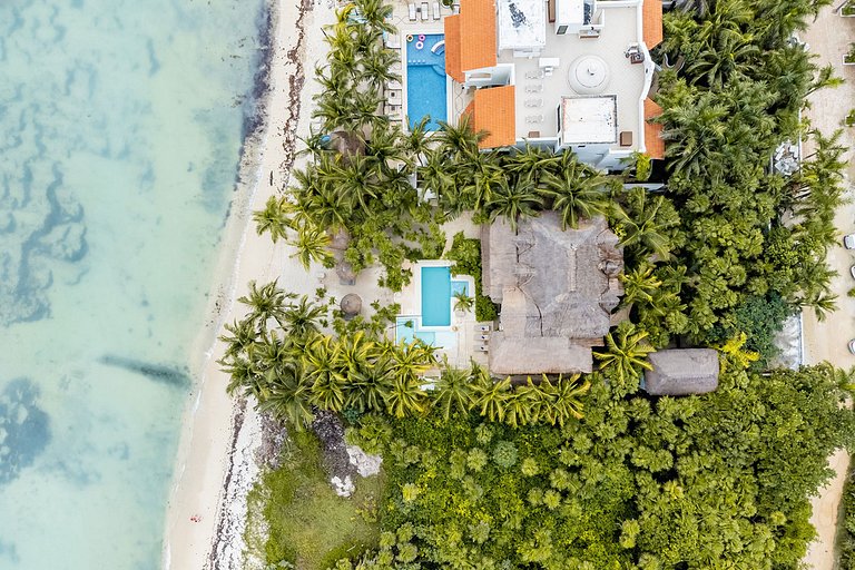 Tul051 - Villa pé na areia exclusiva em Tulum