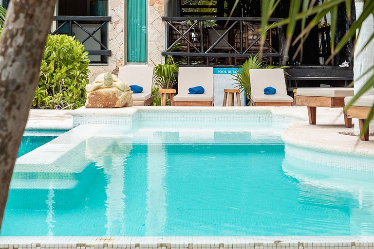 Tul051 - Villa pé na areia exclusiva em Tulum