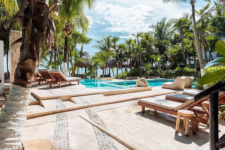 Tul051 - Villa exclusive en bord de mer à Tulum