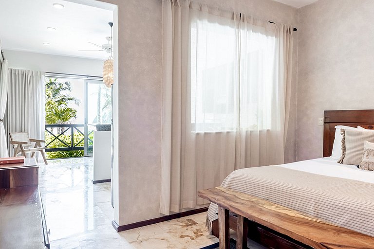 Tul051 - Villa pé na areia exclusiva em Tulum