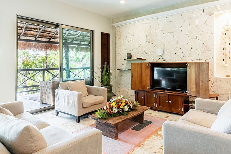 Tul051 - Villa pé na areia exclusiva em Tulum