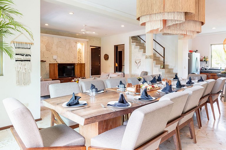 Tul051 - Villa exclusive en bord de mer à Tulum