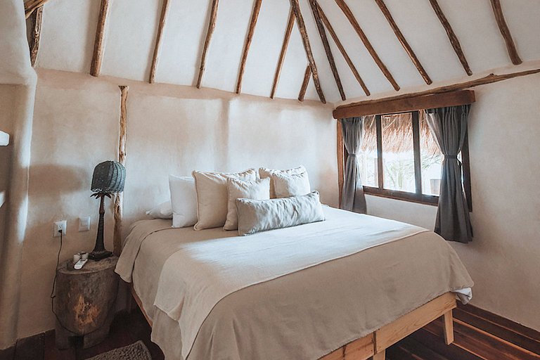 Tul054 - Villa tropicale en bord de mer à Tulum