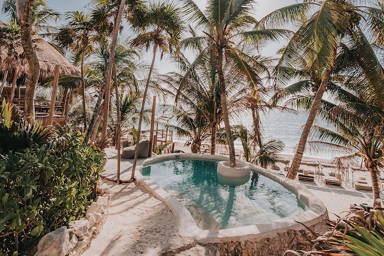 Tul055 - Villa paradisíaca à beira-mar em Tulum