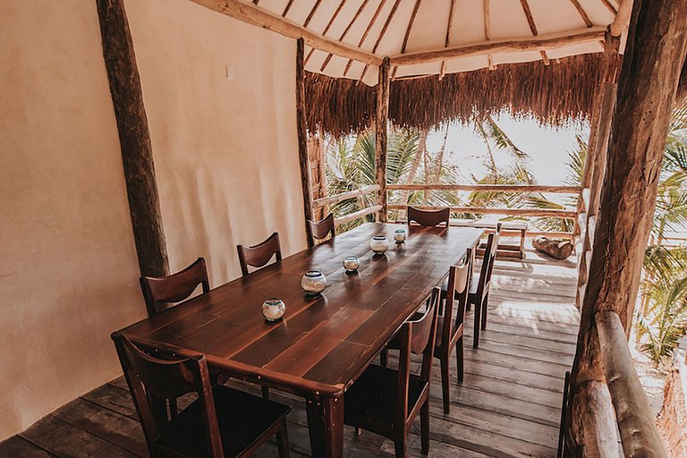 Tul055 - Beachfront Villa with Private Pool at Papaya Playa,
