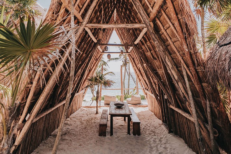 Tul057 - Villa paradisíaca à beira-mar em Tulum