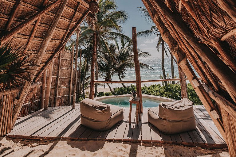 Tul057 - Villa paradisiaque en bord de mer à Tulum