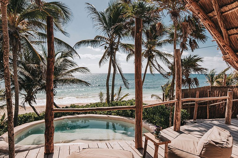 Tul057 - Villa à beira-mar com 2 quartos e piscina privativa