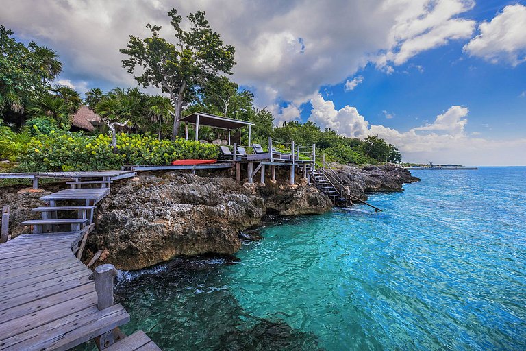 Coz002 - Villa idílica frente al mar en Cozumel