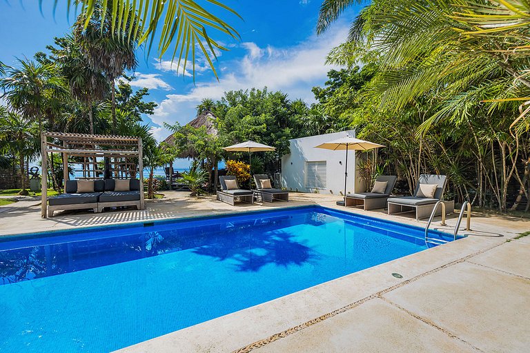 Coz002 - Villa idílica frente al mar en Cozumel