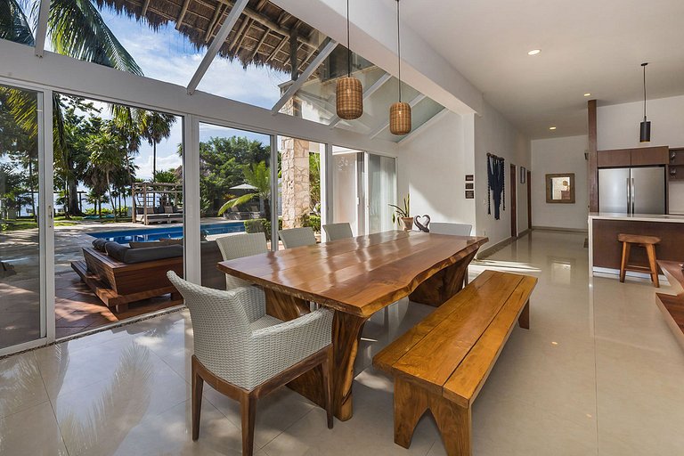 Coz002 - Villa idílica à beira-mar em Cozumel