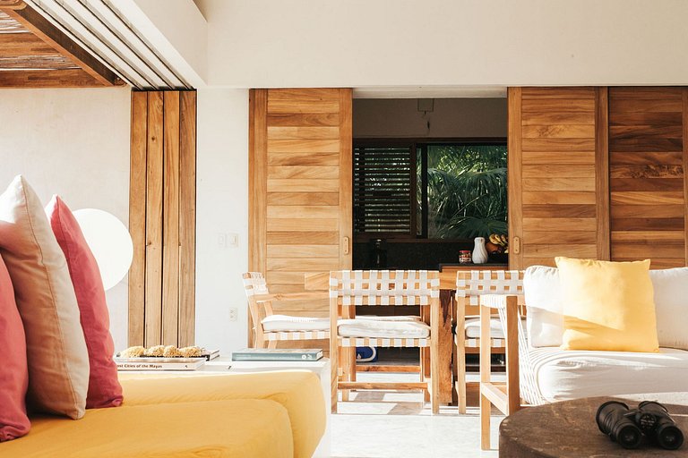 Tul048 - Casa frente-mar com 4 suítes em Tulum