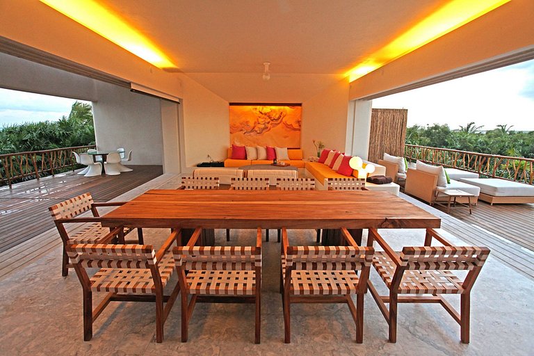 Tul048 - Casa frente al mar con 4 suites en Tulum