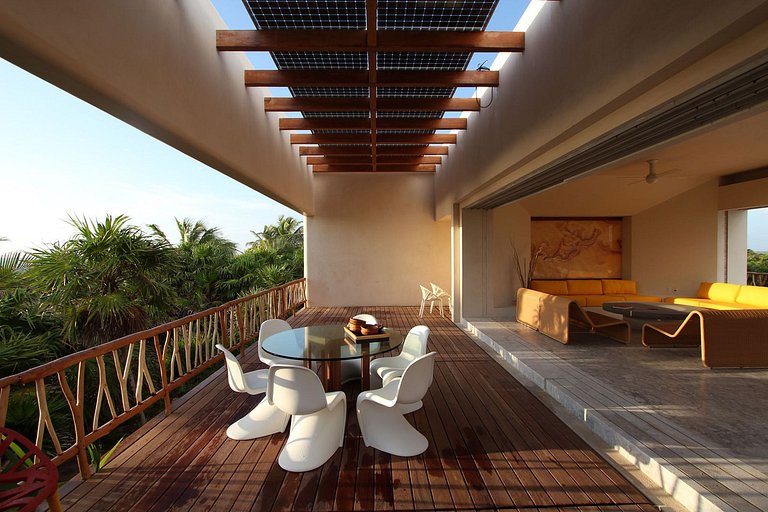 Tul048 - Villa en bord de mer avec 4 suites à Tulum