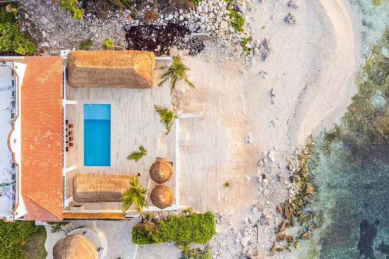 Tul059 - Charmosa villa à beira-mar em Tulum