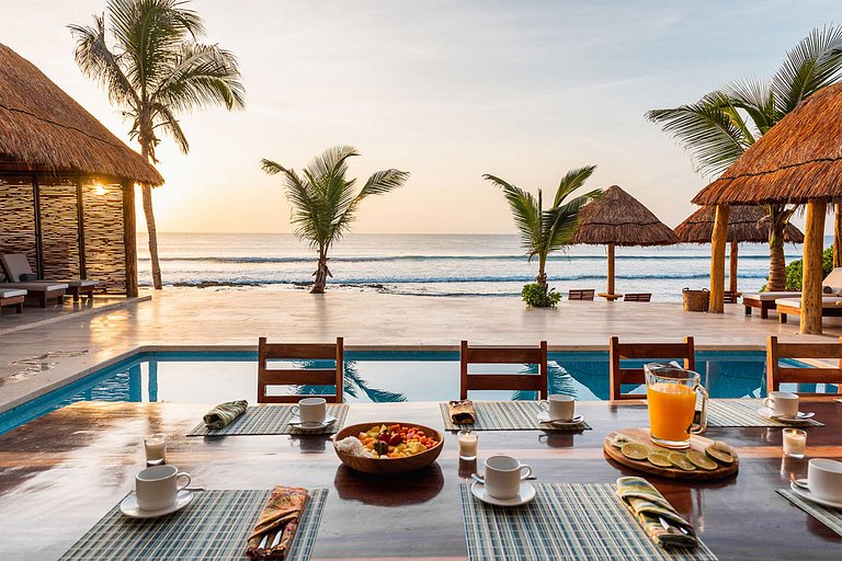 Tul059 - Charmante villa en bord de mer à Tulum