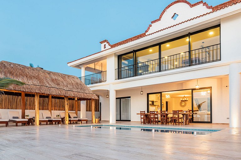 Tul059 - Charmosa villa à beira-mar em Tulum