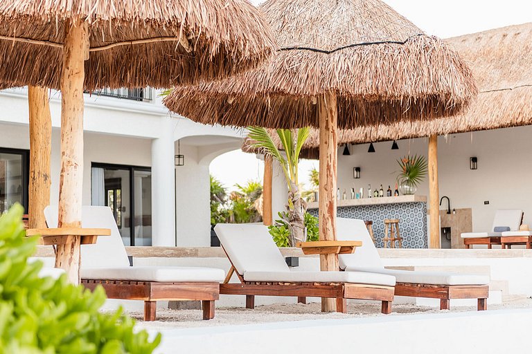 Tul059 - Charmante villa en bord de mer à Tulum