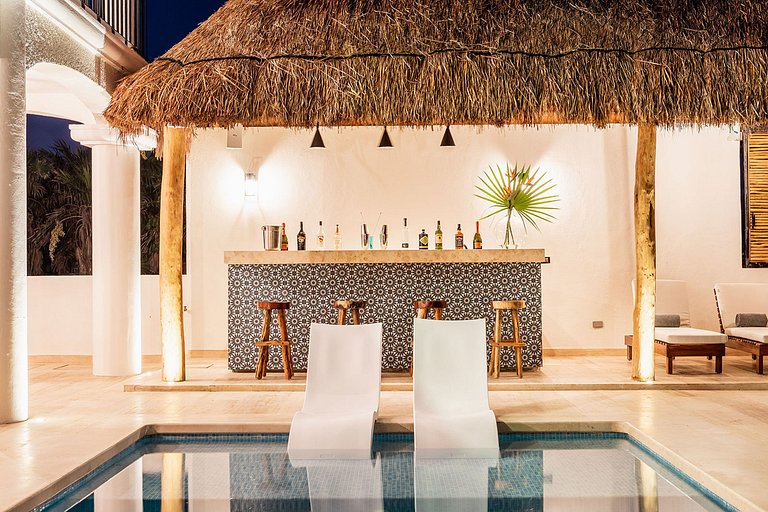 Tul059 - Charmante villa en bord de mer à Tulum