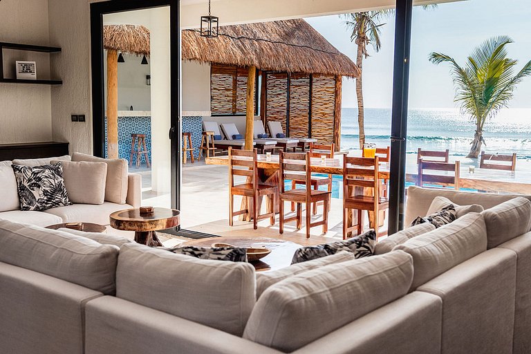 Tul059 - Encantadora villa frente al mar en Tulum