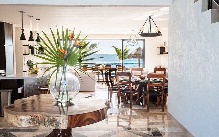 Tul059 - Charmante villa en bord de mer à Tulum