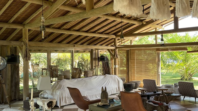 Bah087 - Sitio Villa em meio ao rio e o mar