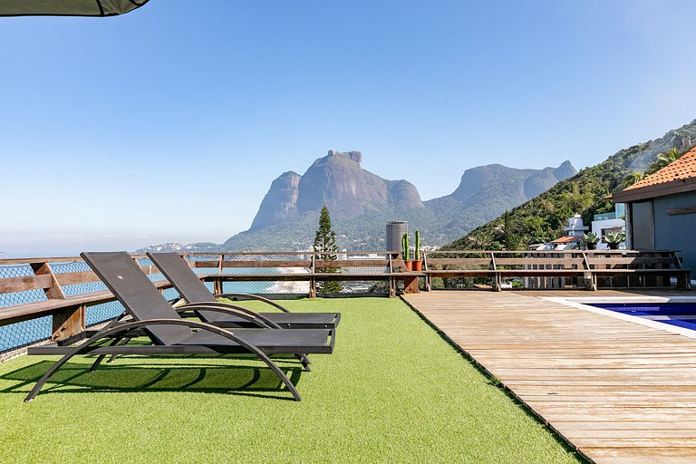 Rio237 - Linda mansão com vista espetacular em São Conrado