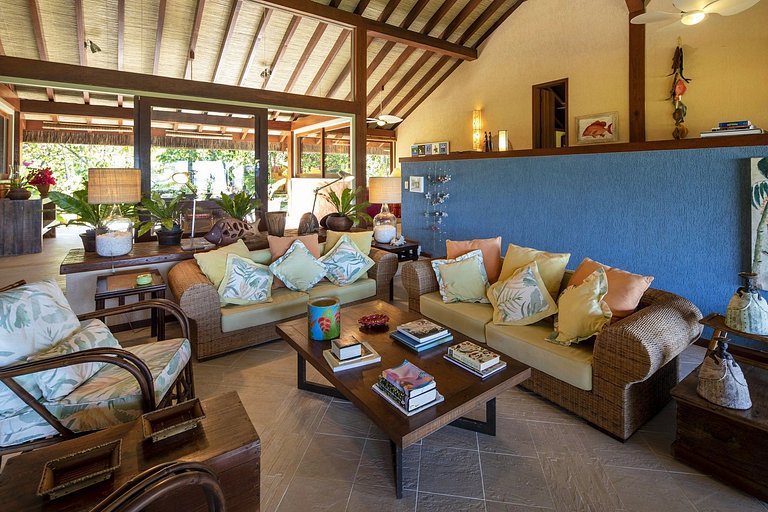 Bah329 - Hermosa villa frente al mar en Maraú