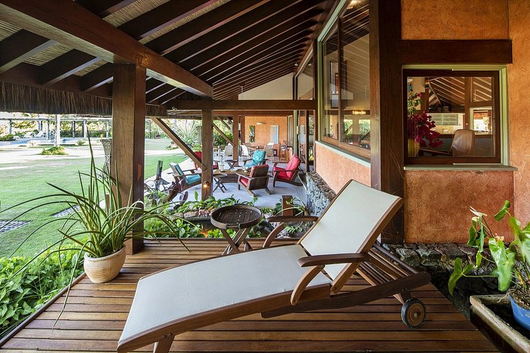 Bah329 - Hermosa villa frente al mar en Maraú