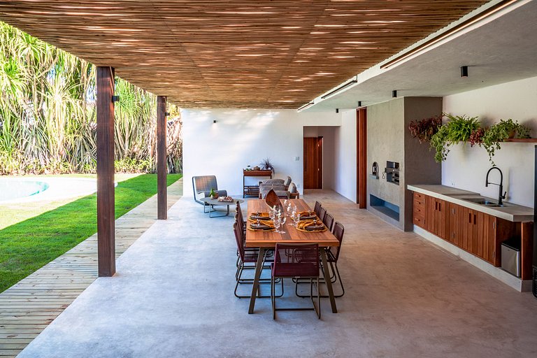 Bah047 - Villa luxuosa em condomínio de Trancoso