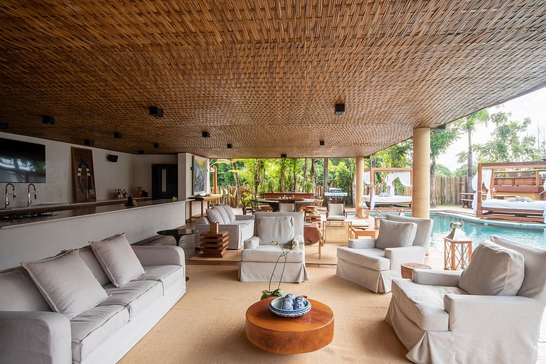 Bah048 - Villa de luxo, rusticidade e modernidade