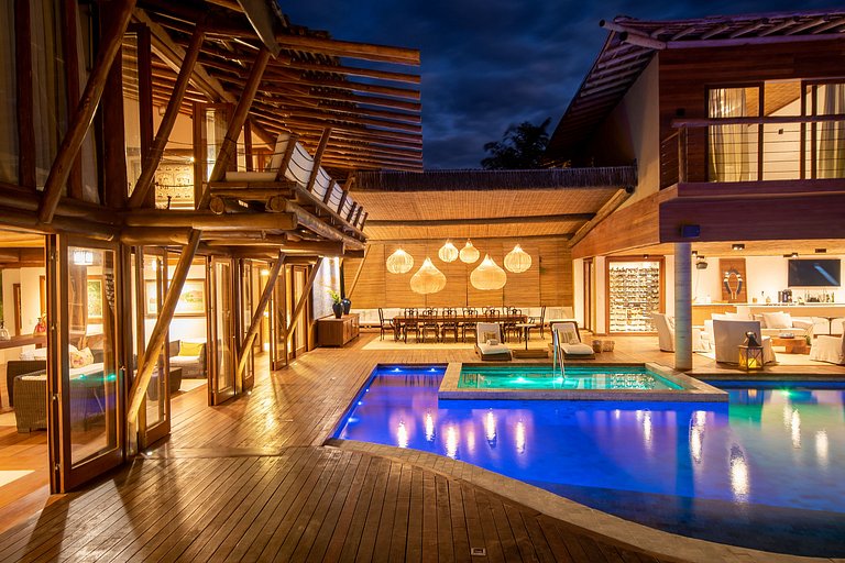 Bah048 - Villa de lujo, rusticidad y modernidad