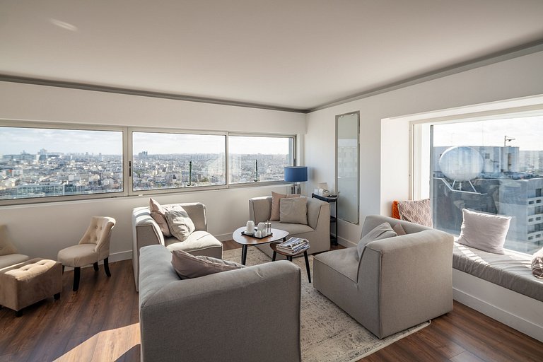 Par090 - Penthouse nid d'aigle à Paris 15