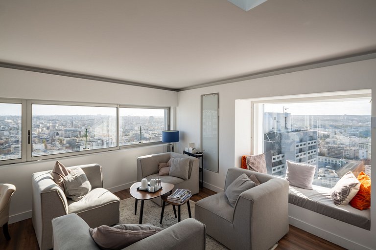 Par090 - Penthouse nid d'aigle à Paris 15