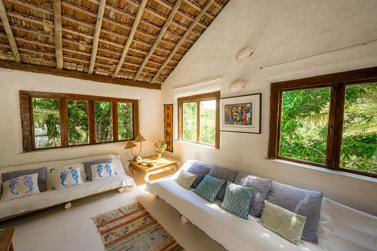 Bah232 - Linda casa rústica na natureza em Caraíva