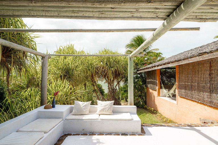 Bah232 - Linda casa rústica na natureza em Caraíva