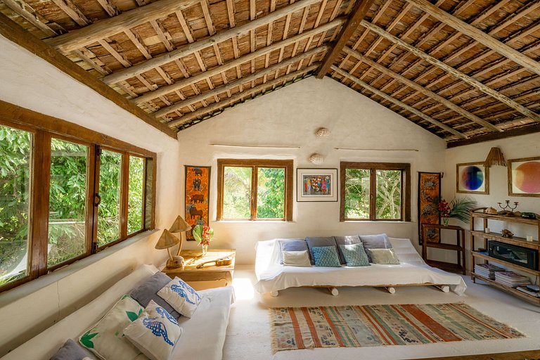 Bah232 - Belle maison rustique en nature à Caraíva