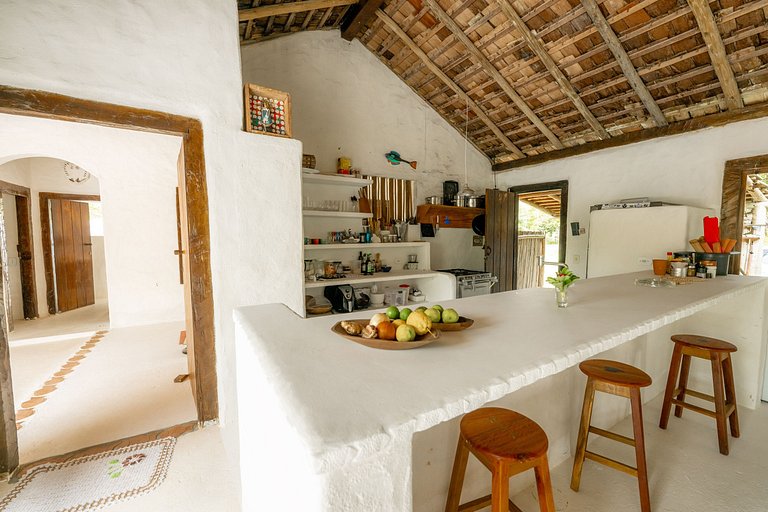 Bah232 - Casa rústica en la naturaleza en Caraíva