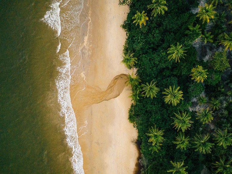 Bah232 - Belle maison rustique en nature à Caraíva