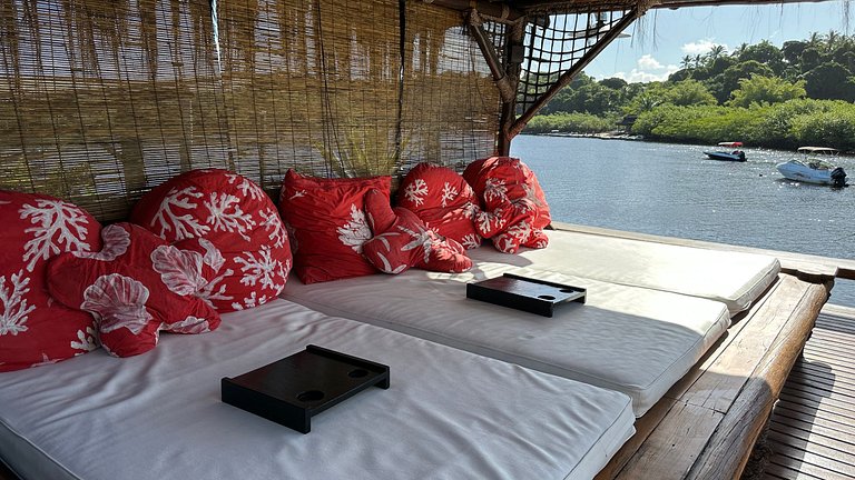 Bah261 - Maison au bord de la rivière à Caraíva