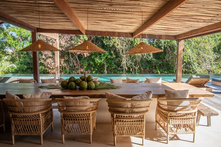 Bah049 - Linda e nova villa de luxo em Trancoso