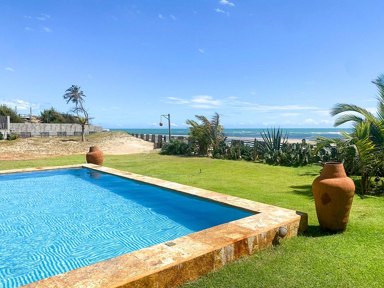 Cea016 - Bela casa de praia de 6 quartos em Guajiru