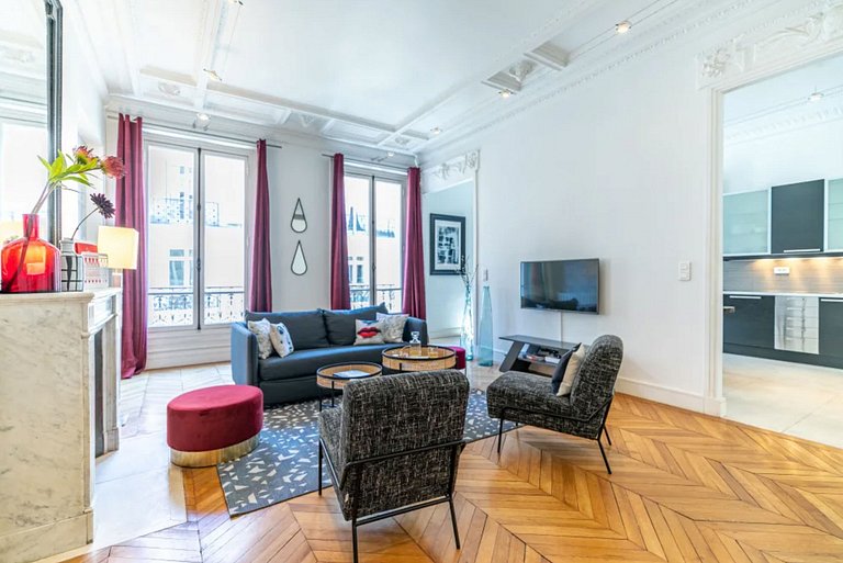 Par211 - Apartamento de 2 suítes em Paris 8