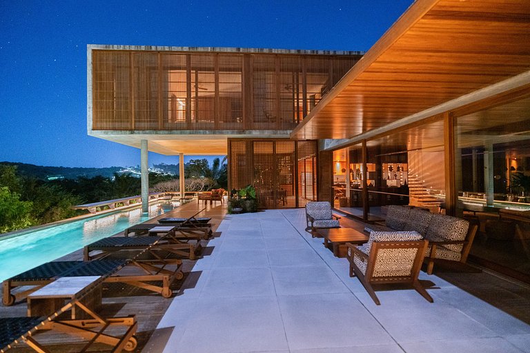 Bah174 - Villa moderne avec vue sur la mer à Itacaré